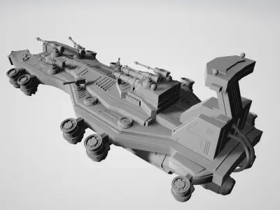 Spaceship 3D print model shop