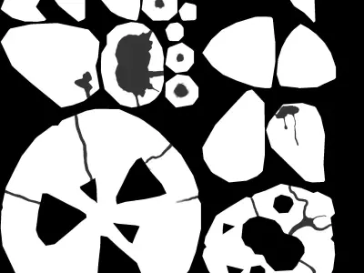 stylized Floating Islands magic witch  Low-poly 3D model Low-poly 3D model