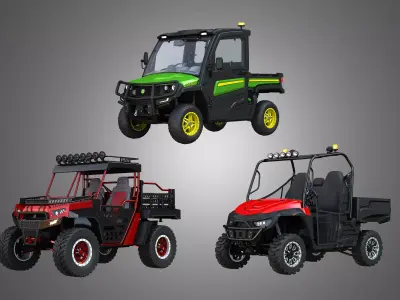 Off Road Dune Buggies 3 in 1 3D Model Pack