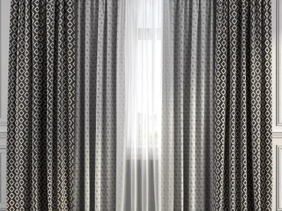 Curtain Set 192 3D model