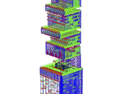 ANTILIA HOUSE MUMBAI 3D model