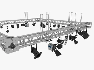Light Truss 4 3D model