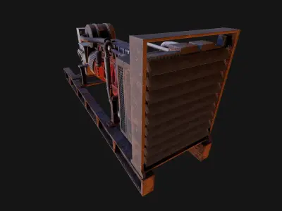 Electric Generator Low-poly 3D model order