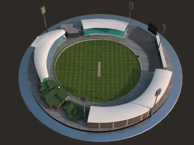 Sydney Stadium Low-poly 3D model