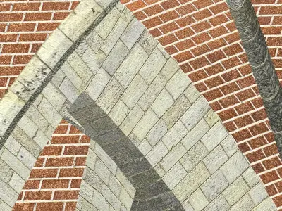 Vaults Collection wooden poles Low-poly 3D model