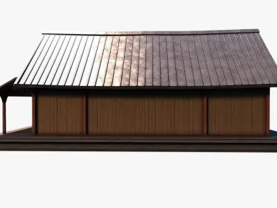 Shop 02 Low-poly 3D model