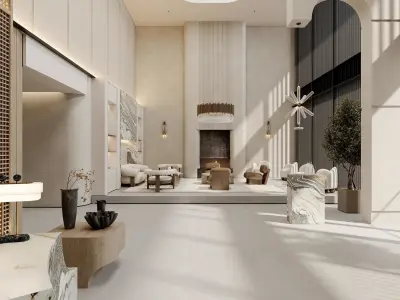 hotel lobby 3D model