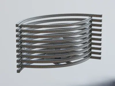 Table lamp Pipe 3D model