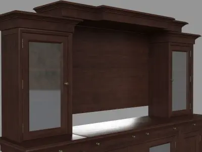 Entertainment Wall Armoire 3D model