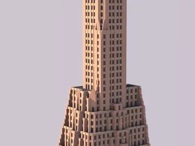 General Electric Building 3D print model