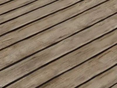 Hand Hewn Overlapped Wood Siding PBR Texture 4K  Texture