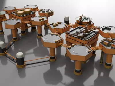 Metal gear solid 2 BIG big shell platform package 3D print model