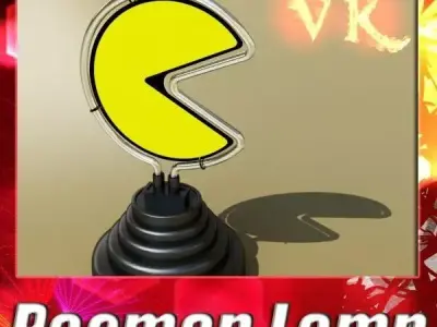 Pacman Table Lamp 3D model