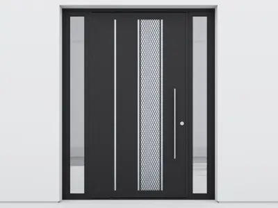 Aluminium door 126 3D model