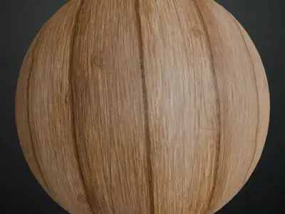 Vintage Vertical Wood Planks PBR Texture