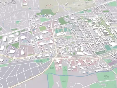 Cityscape Newark USA 3D model