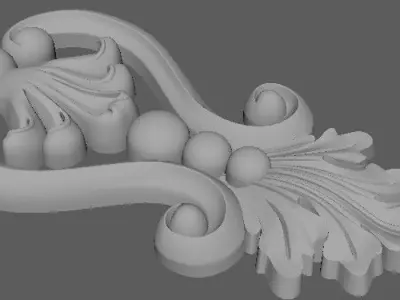 dekor gold ornament 3D model purchase