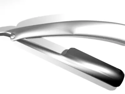 Barber Equipment - Razor 3D model