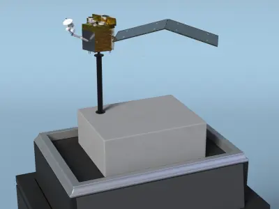 Scientific Museum Exhibit of the Space Industry 3D model