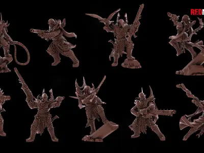 Kill Squad - Dark Elves 3D print model