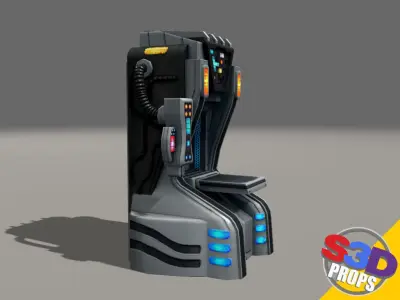 Replicator model futuristic game machine 3D model