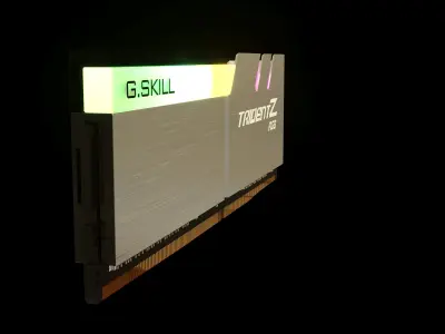 Gaming DDR4 DIMM Stick Module 3D model