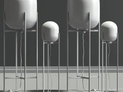 Pulpo Floor Lamp Set 3D model