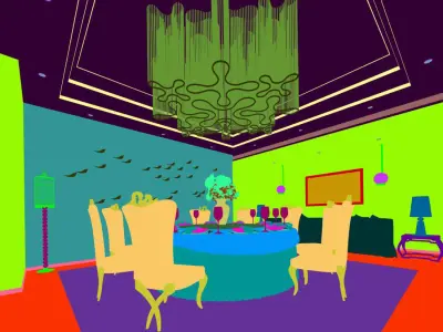 Business Restaurant - Coffee - Banquet  189 3D model