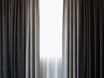 Curtains 48 Curtains with Tulle 3D model