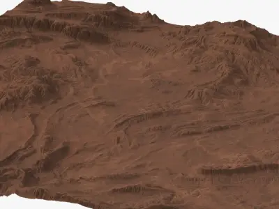  Desert Relief Landscape V2 Surface Plan 8K 