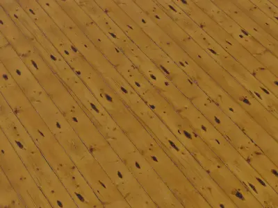 Vintage Knotty Pine Planks PBR Texture 4K  Texture