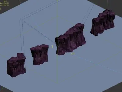 Vampire main city - Cliff 01 3D model