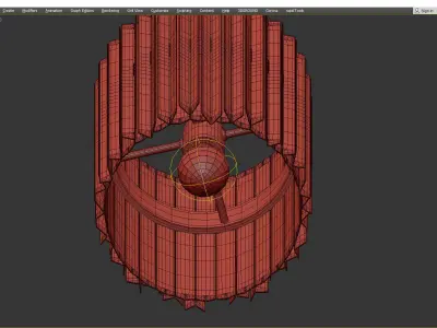  Tom Kirk Facet Pendant Low-poly 3D model