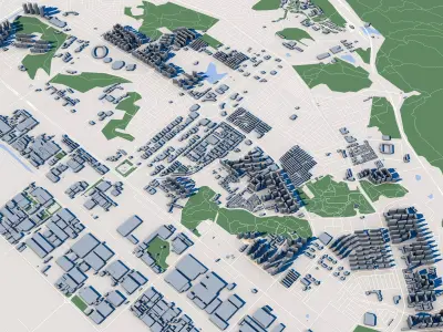 Changwon-si City South Korea 3D model