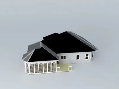 Eclectic Ranch House Free 3D model
