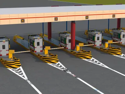 Toll Booth 3D model