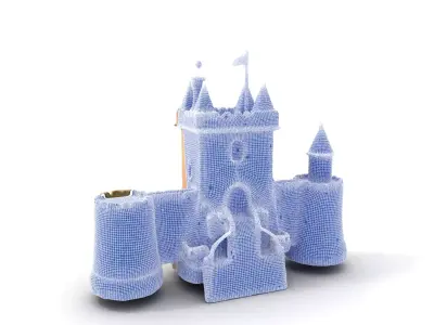 Charming Castle model pack Low-poly 3D model