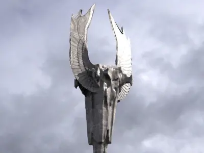 Floating Angel monolith 2 3D model