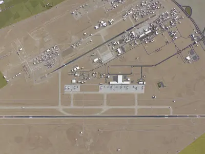 Erbil - Airport - EIA Low-poly 3D model