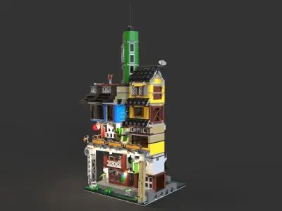 Lego Ninjago city 2 Low-poly 3D model