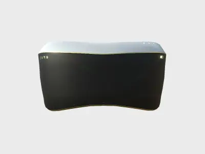 SciFi Glasses B04 White Gold - Character Design Fashion Low-poly 3D model