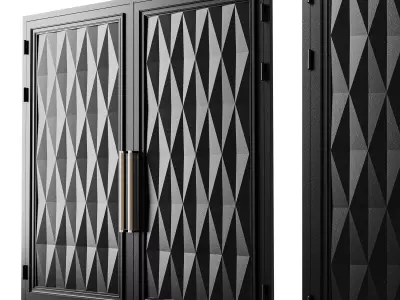 Gate black loft 015 3D model