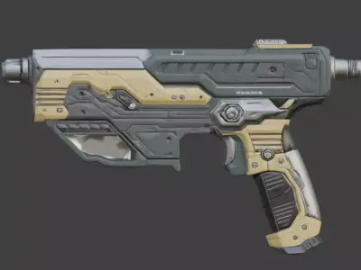 Futuristic Precision Multi-Tool 3D Model Low-poly 3D model