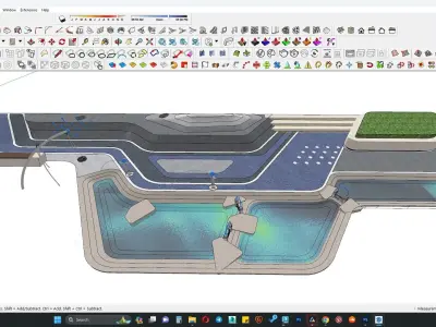 Water fountain 3d model 3D model purchase