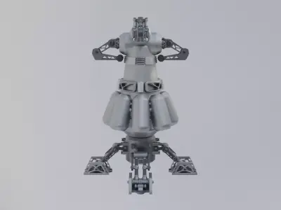 Scifi Plasmonic Reactor Concept 3D model