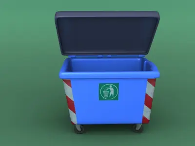 Dumpster Garbage bin 3D model 3D model