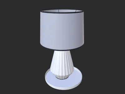 Table Lamp Low-poly 3D model 2