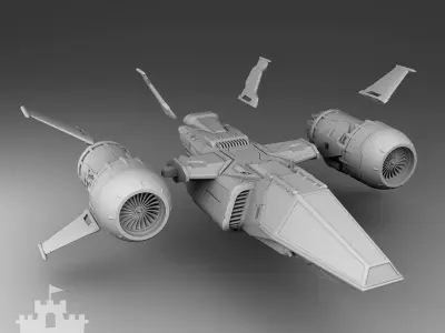 Conqueror of Planets - Spaceship  3D print model