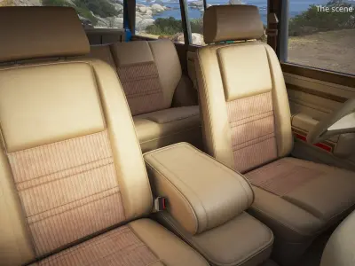  Vintage Family Station Wagon Blue 