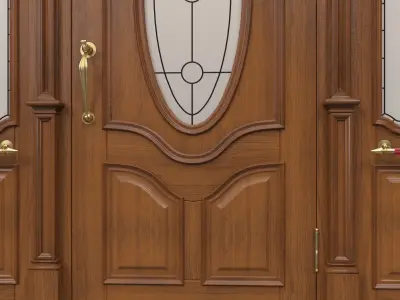 Entrance classic door 31 3D model